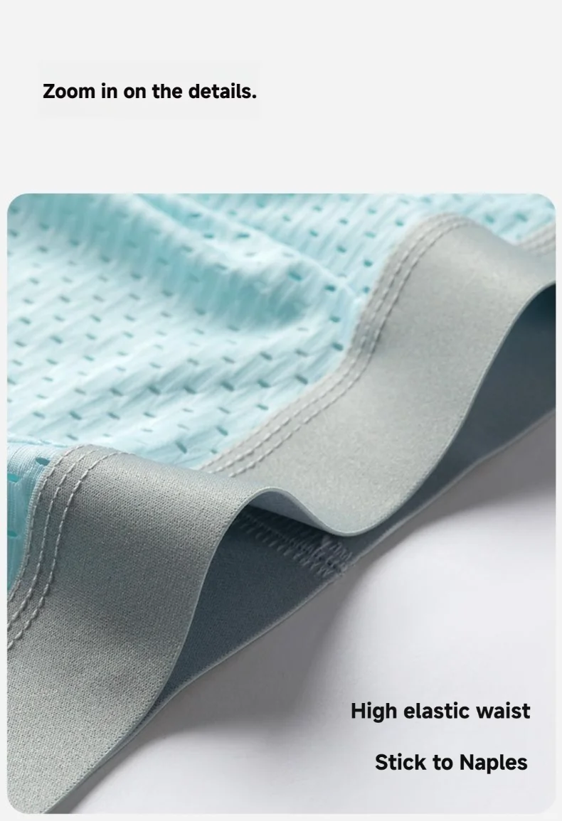 New Arrival Men's Underwear Breathable  Antibacterial Ice Silk Men's Briefs Nylon Men's Underpants Custom OEM Supplier