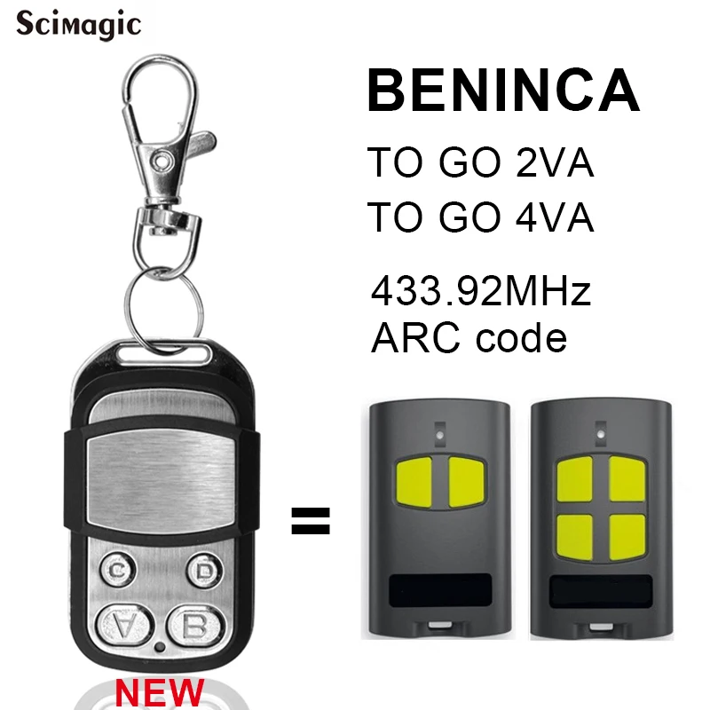 Telecomando radio (RF) per cancello/porta - sostituzione compatibile per  BENINCA TO.GO2WV stesso design e funzioni - $17.3 : REMOTE CONTROL WORLD