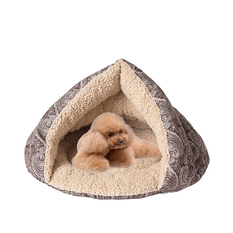 China manufacture cute indestructible eco friendly nest donut plush cama para gatos pet dog cat cave beds