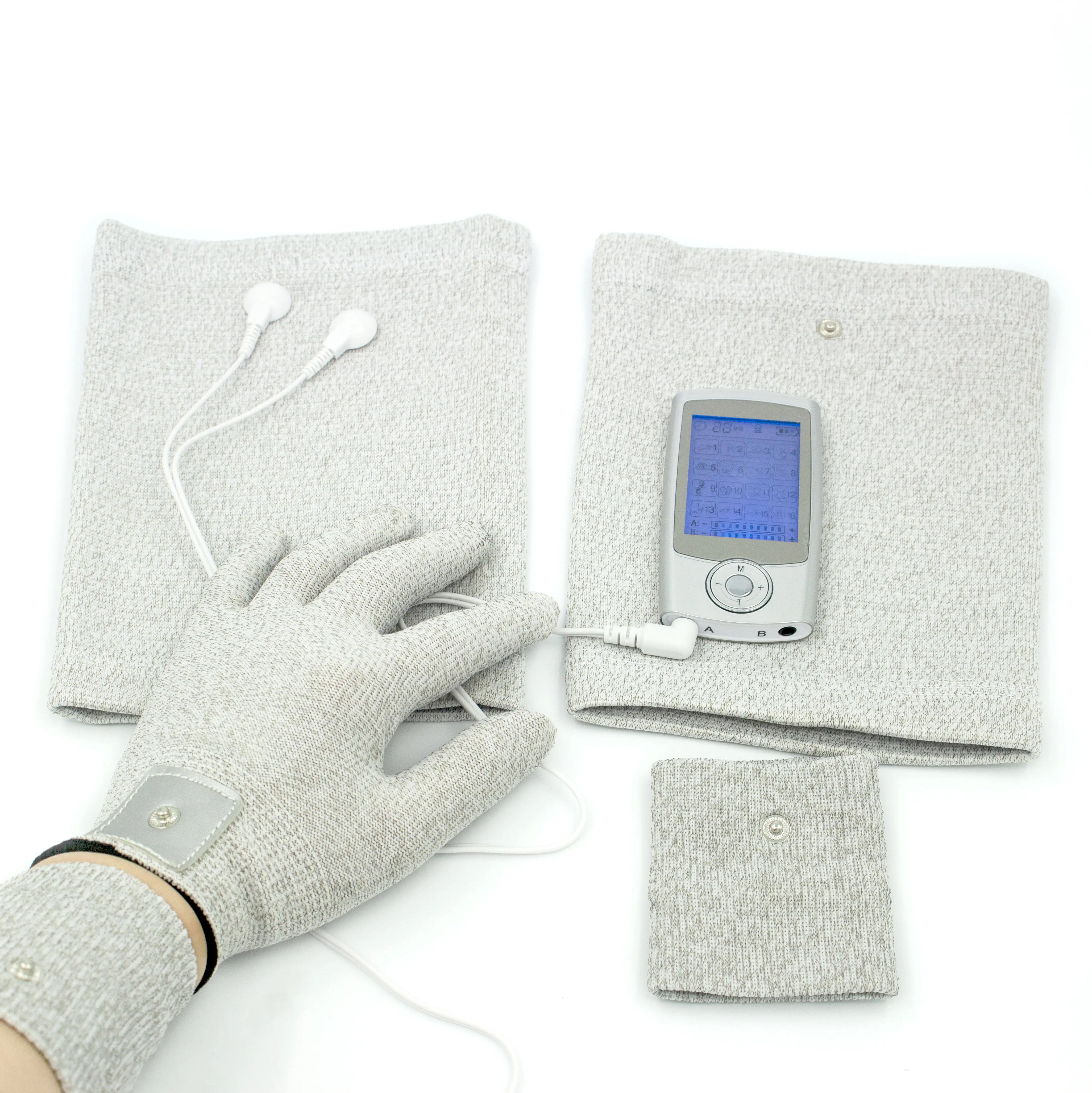 Tens Unit Conductive Foot Massager with Silver Fiber Sock for Arthritis Poor Circulation Numbness Wheelchair Accessible