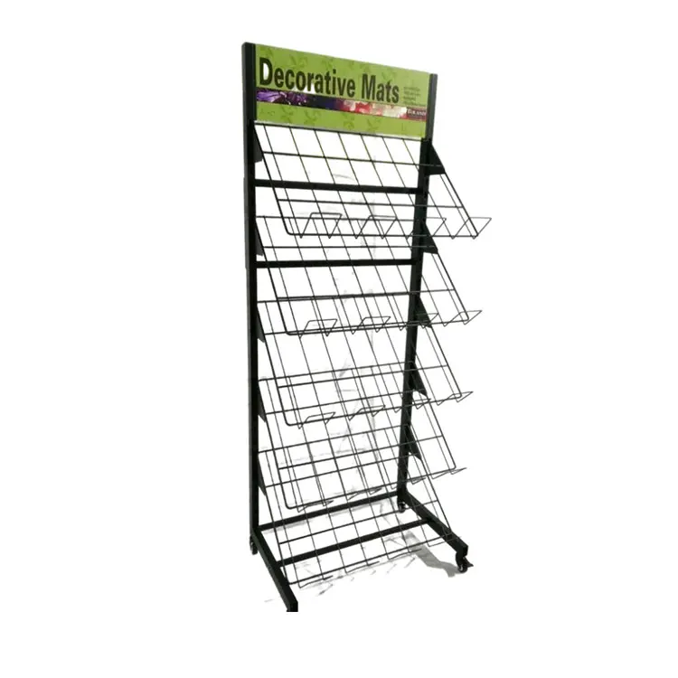 Metal Wire Carpet Rug Display Stand/car Floor Mat And Cushion Displaay Racks/ Fabric Carpet Rugs