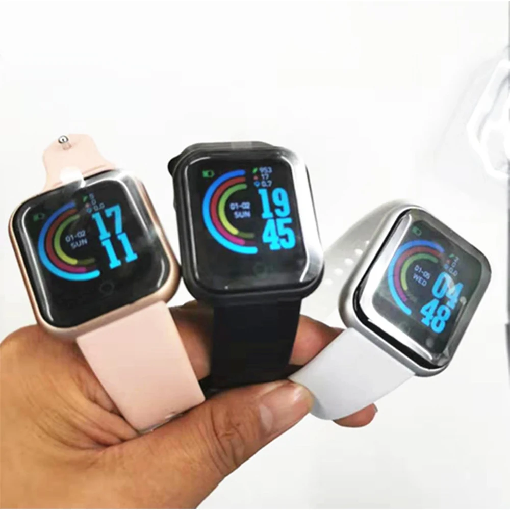 Y68 Cheap Smart Watch Macaron Fitpro Heart Rate Blood Pressure Step