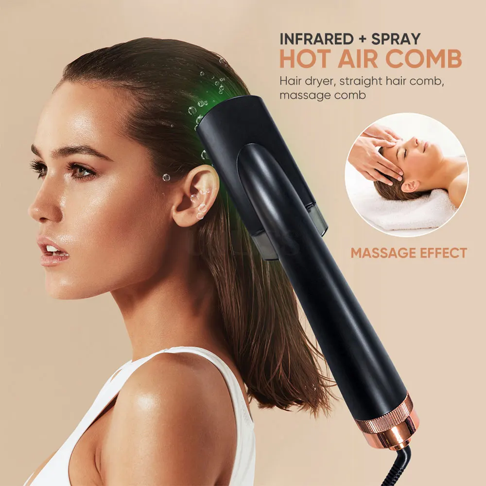 Steam Hair Straightener Hair Brush Comb Hair Styling Tool Buy Nano Steam Spray Hair Brush