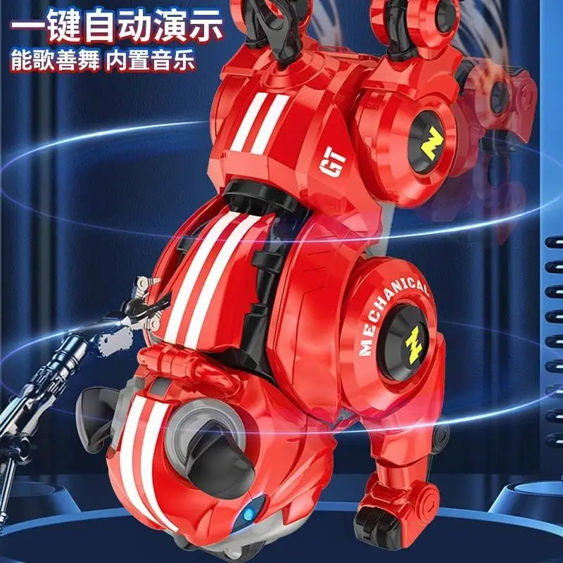Cane Robot Interattivo 2025 – Cucciolo Intelligente Con Comando Vocale, App E Telecomando, Giocattolo Educativo Per Bambini, Effettua Push-Up E Kung Fu