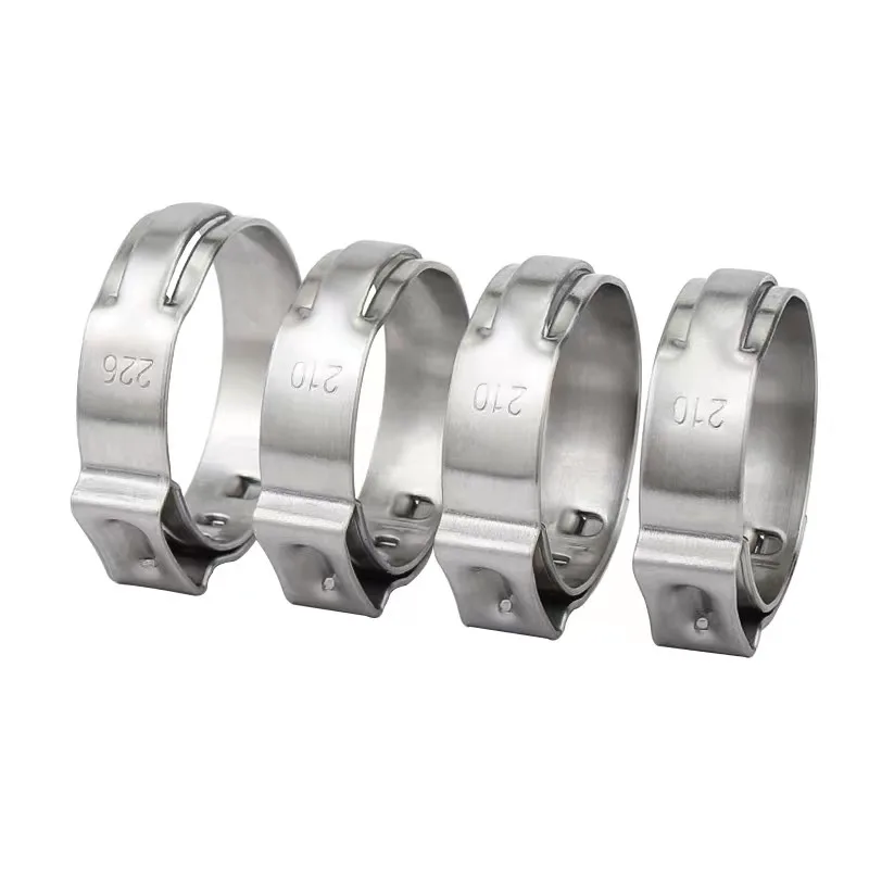 Оцинкованная сталь/нержавеющая сталь, двойной металлический зажим для труб, двойной зажим для шланга, двойной зажим для ушей