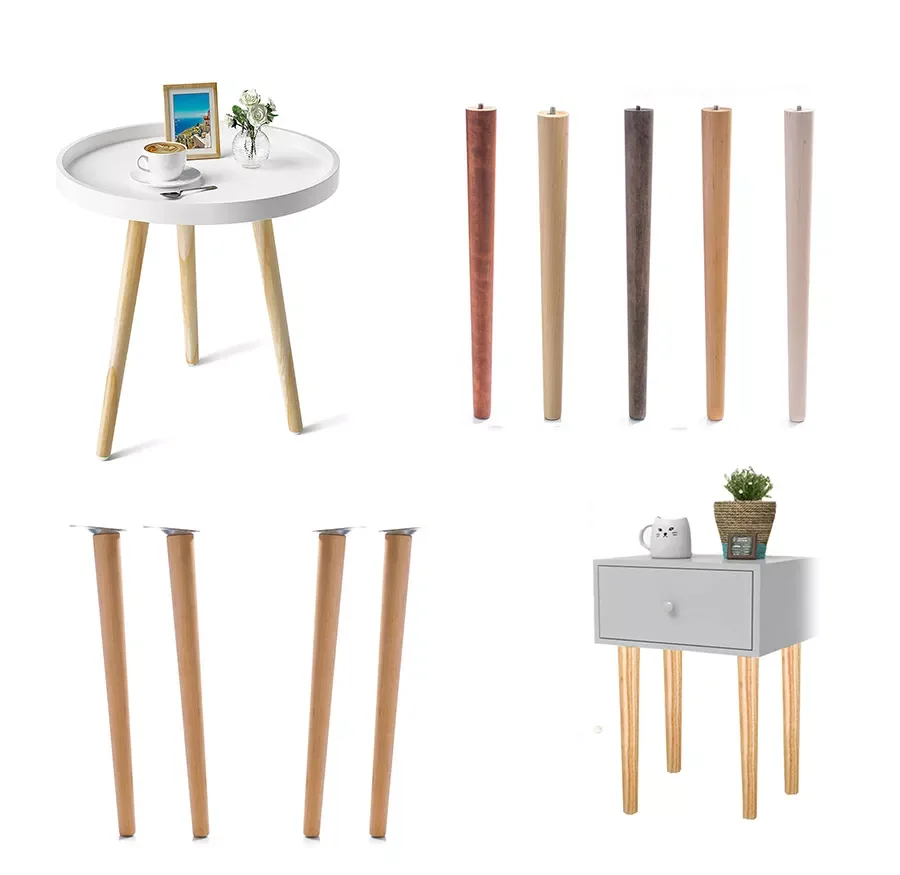 Wholesale Wooden Furniture Legs Tapered Table Legs Wood Table Base For