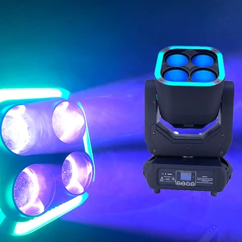 WILLED New individual control 4pcs 60w rgbw 4in1 dj disco beam Ring Effects light Pixel Led wash Zoom Moving Head