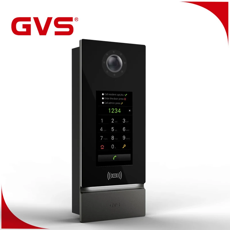 Security IP Intercom Camera Video Door Phone for Apartment Building With GVS App Doorbell Support KNX Control