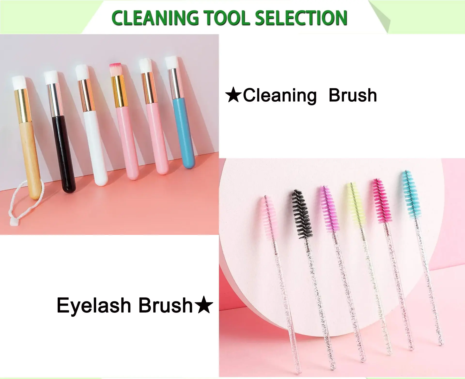 Green Natural Lash Shampoo Private Label Oil Free Lash Shampoo Kit100