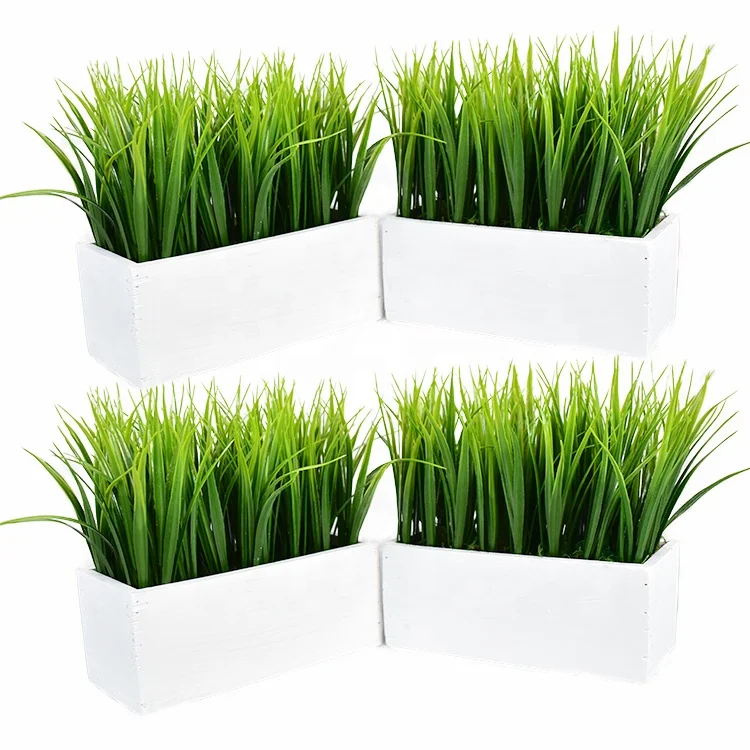Factory Directly High Quality Artificial Grass Price Fake Plastic Potted for Office Desk Garden