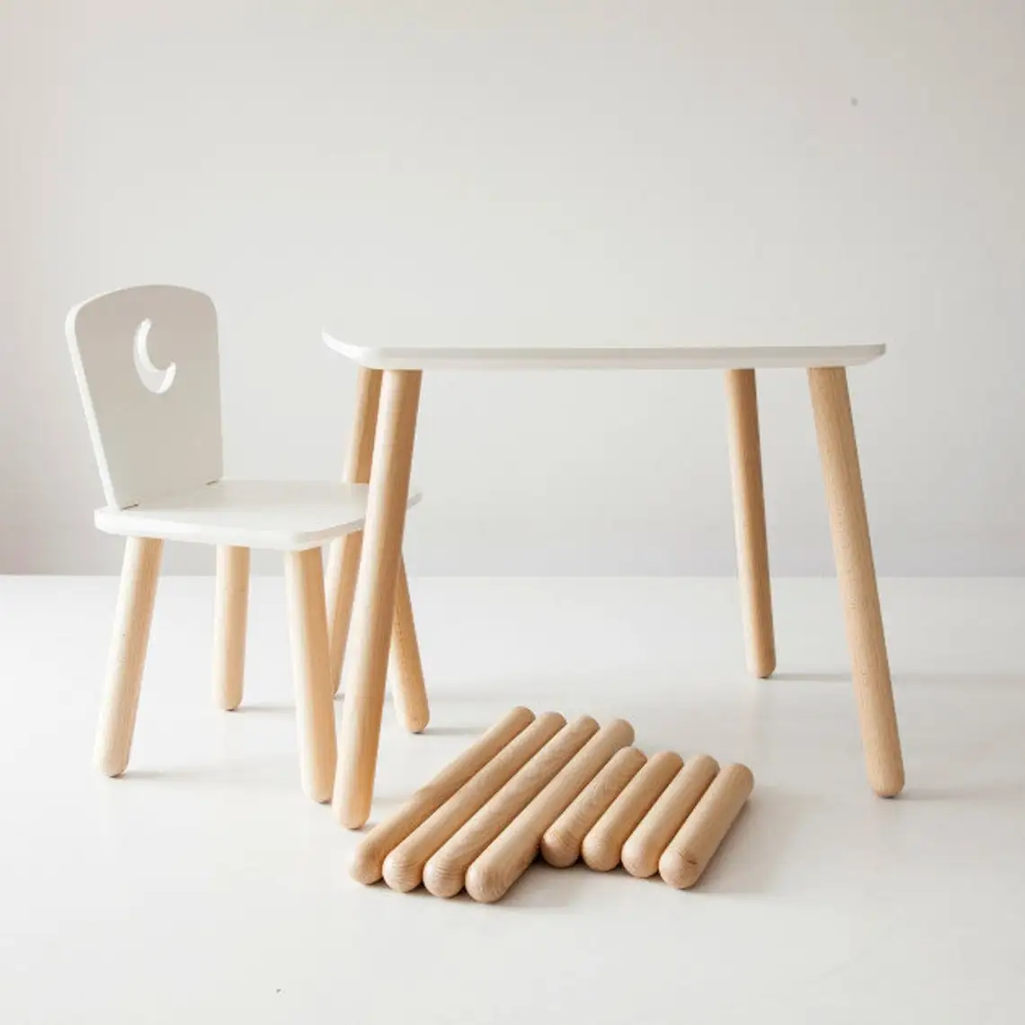 Children School Furniture Sets Montessori Wooden Kindergarten Furniture