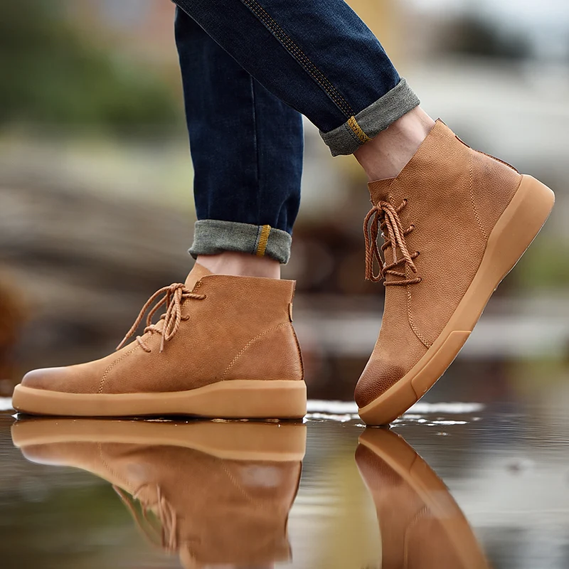 Desert Boots Chukka Boots Masculina Mens Winter Warm Snow
