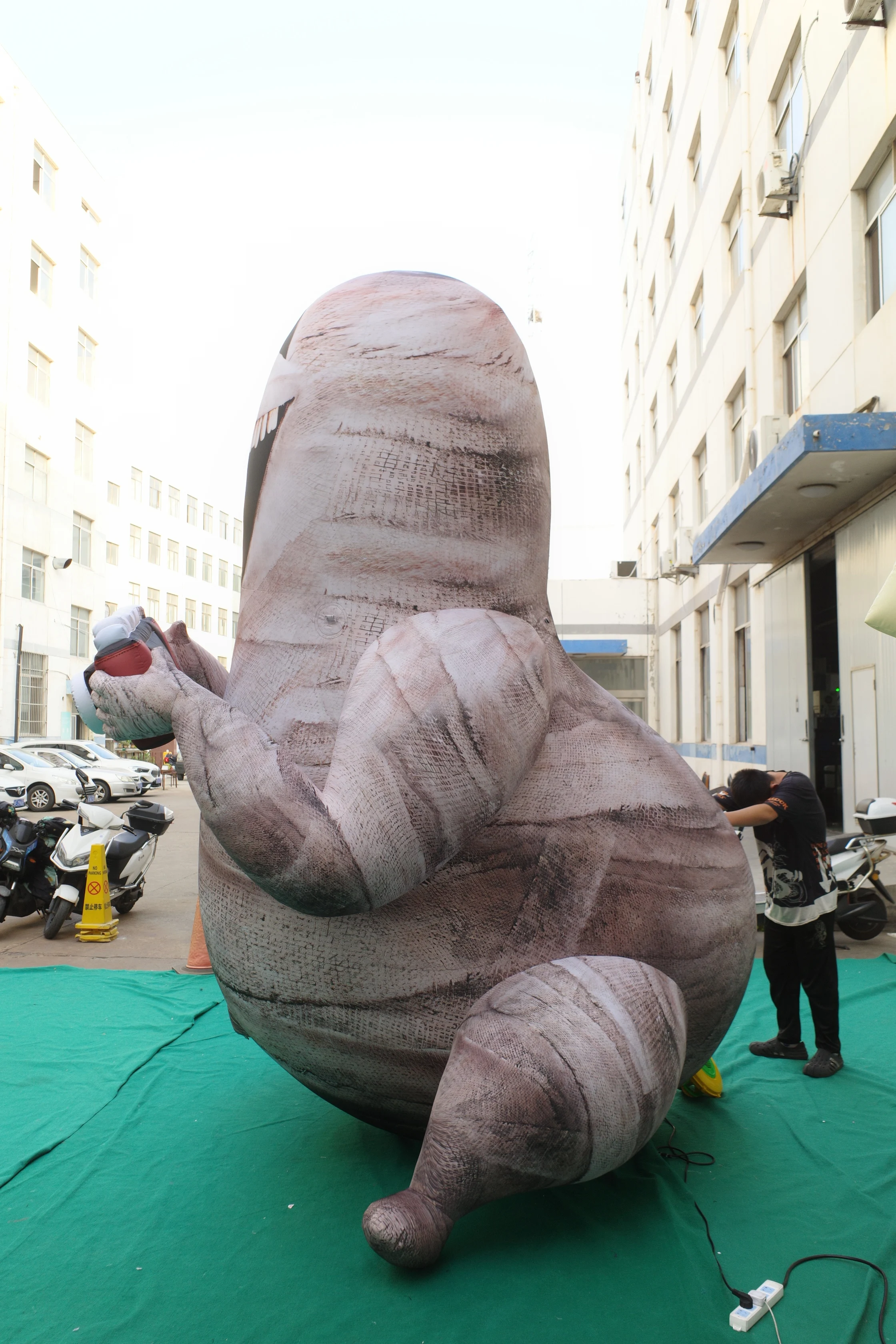 Giant Inflatable Mummy Ghost Mascot for Commercial Display & Halloween, Durable Advertising Inflatable