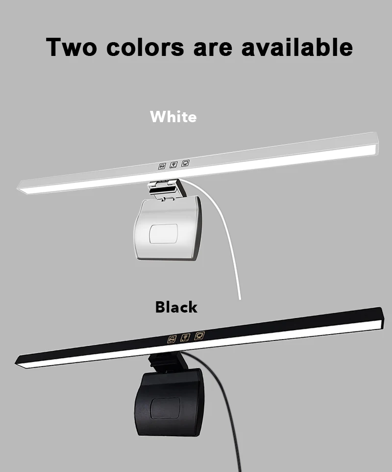 3 Color Temperature Stepless Dimming Screenbar Light Desk Lamp Computer Laptop Led USB Screen Bar Hanging Light Lamp
