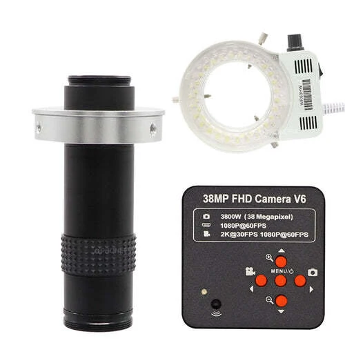 38MP 60FPS HD HDMI Microscope Industrial Camera for Phone Soldering Repair