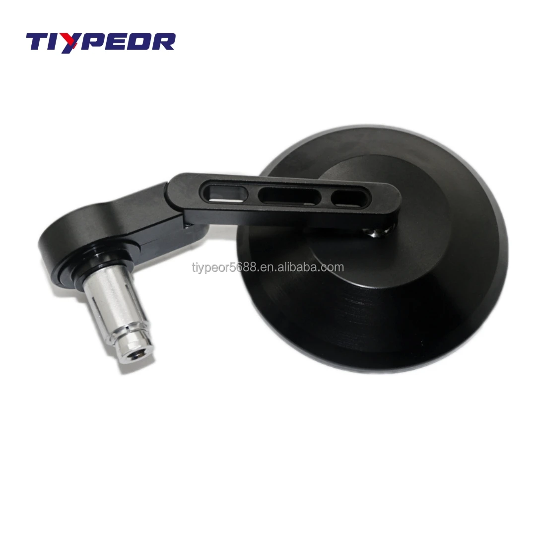 product tiypeor motorcycle mirror e mark approval cnc aluminum 105mm round large rear view mirror for motorcycle vehicle side mirror-3