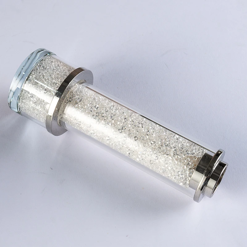 product high end simple candle holder with broken diamonds included furniture decoration for weddings christmas crystal candlestick-11