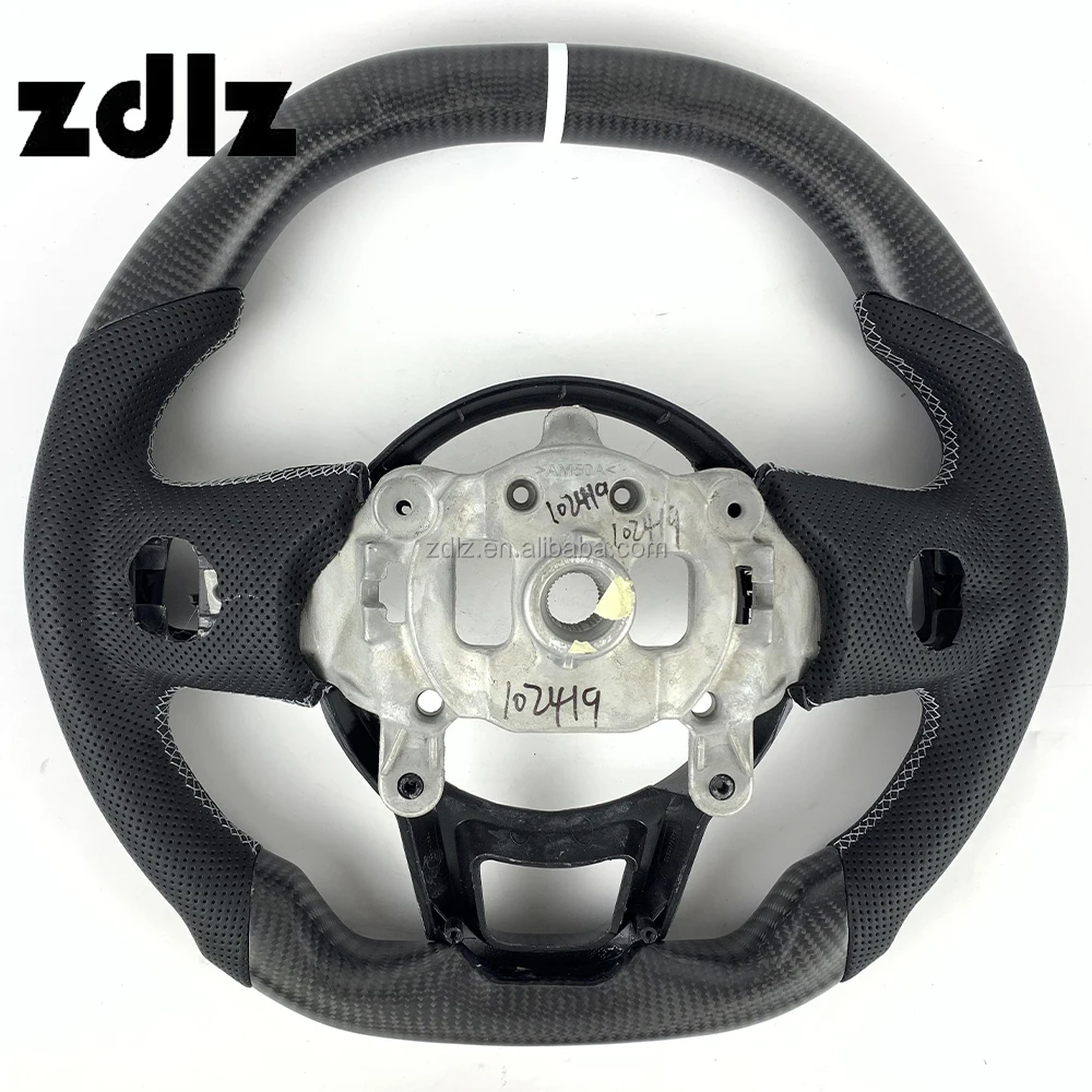 For JEEP Wrangler JL Gladiator 2018 2019 2020 2021 2022 2023 Car Steering Wheel Custom Matte Carbon Fiber Steering Wheel