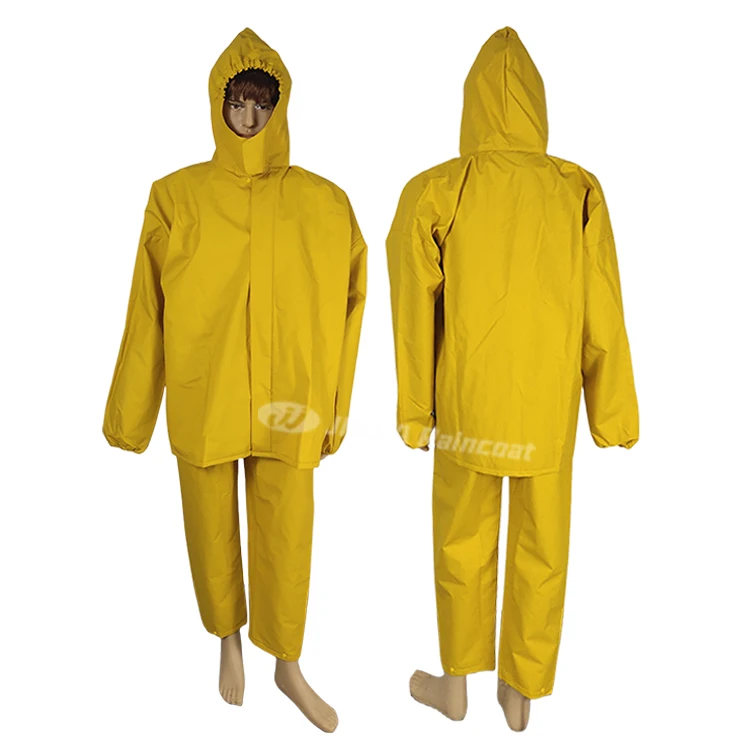 Custom Strong Durable Fisherman Boat Waterproof PVC Raincoat