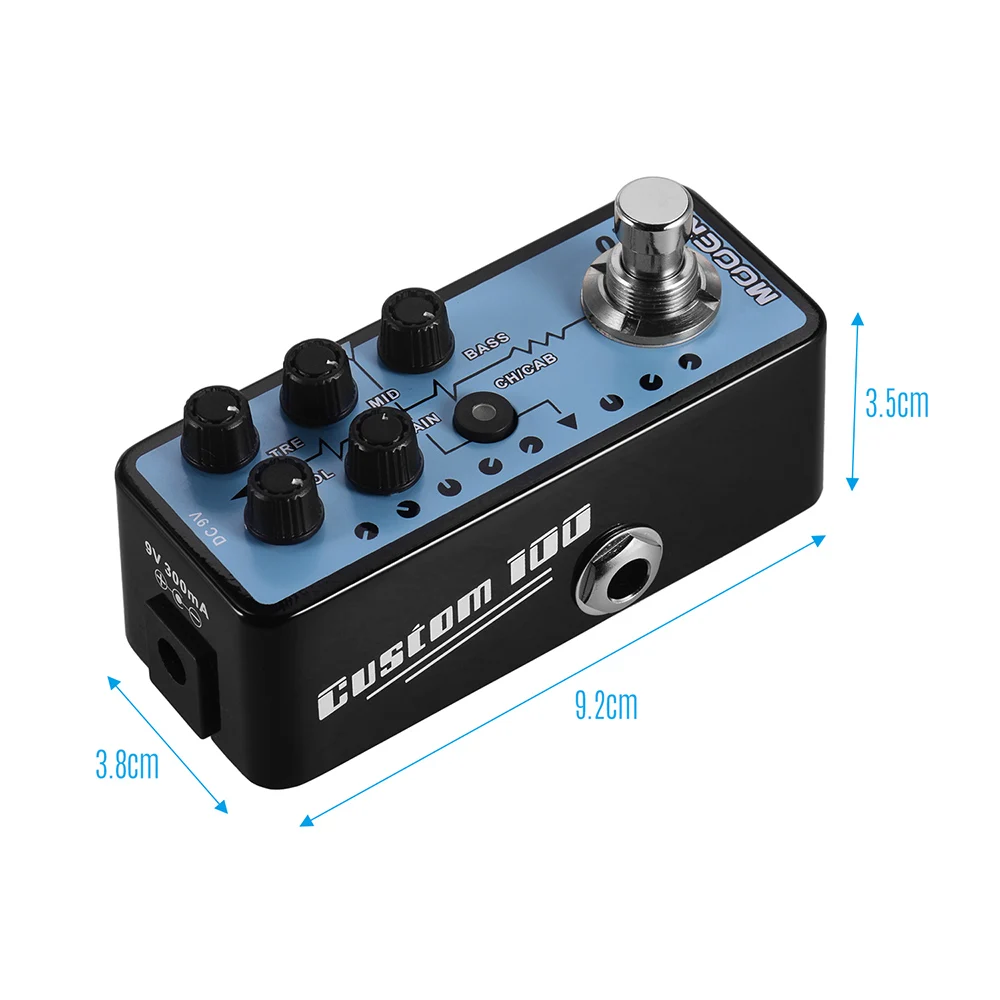 Mooer 018 Custom 100 Digital Channels 3 Band Pedal Guitar Music