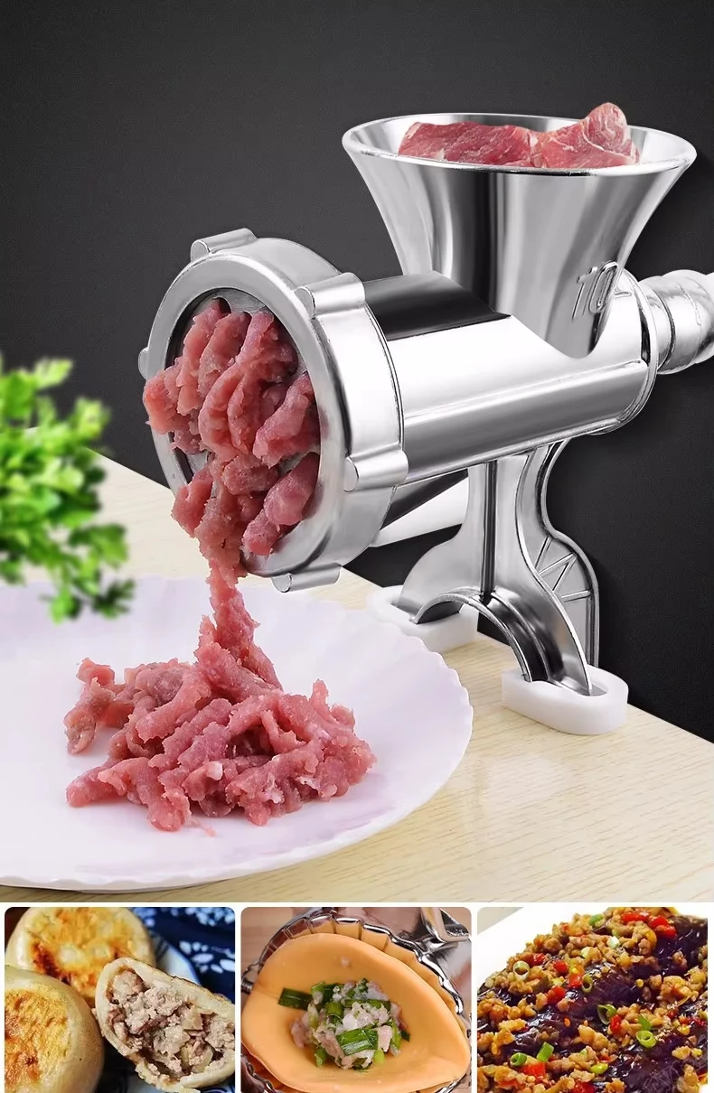 手动绞肉机香肠制造机餐桌安装猪肉绞肉机香肠填充器自制肉饼手动厨房工具