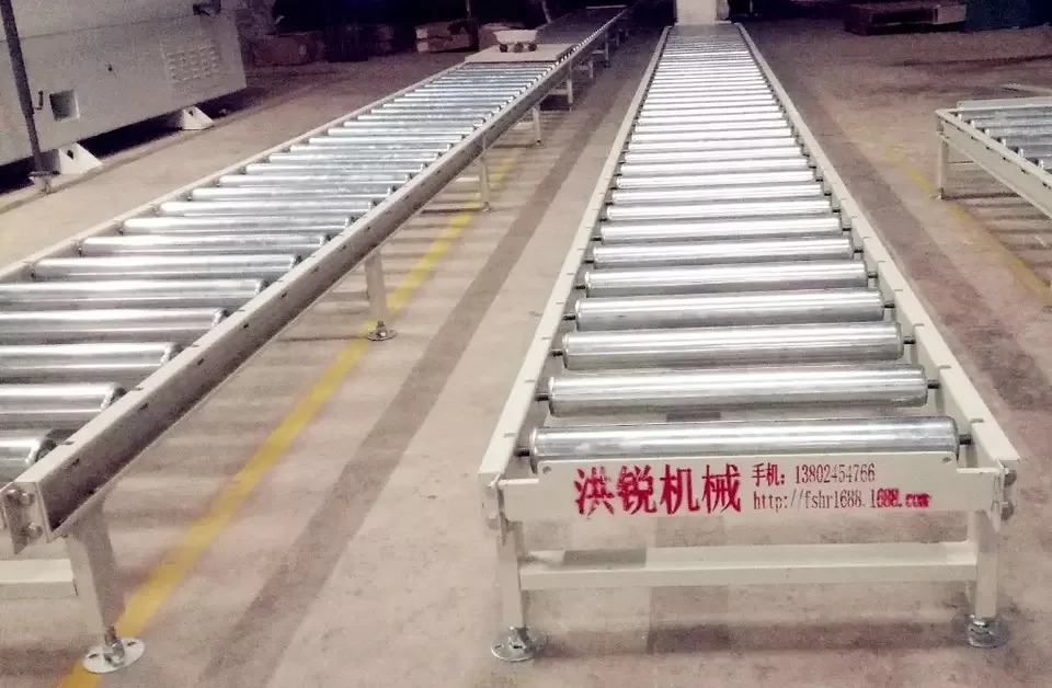 Hongrui Oem Production Line Unpower Roller Conveyor