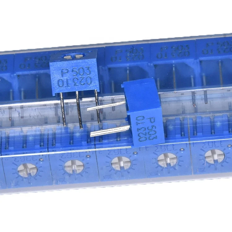 ジェキング トリマ抵抗器 ― スルーホール実装 1/4インチ正方形 50キロオーム 10% 0.5ワット 3362P-1-503LF