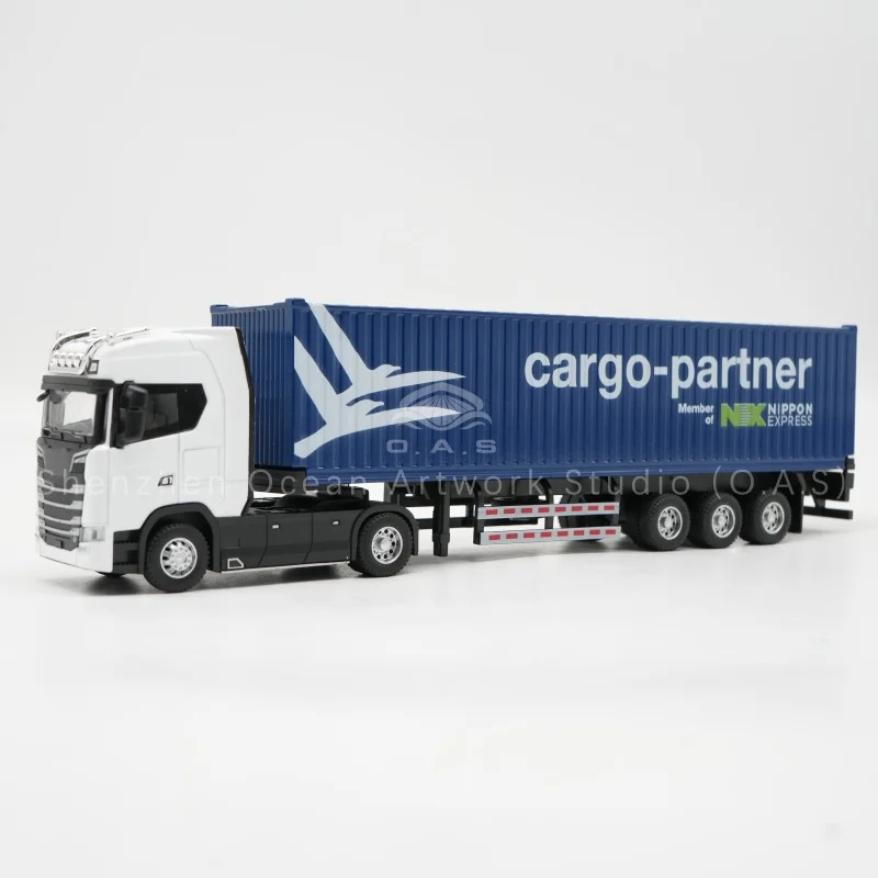 【L】O.A.S Container Model Factory Shipping Gift Customized 1:50 CARGO Lejeringsmateriale Lastbilslegetøj i Målestoksforhold
