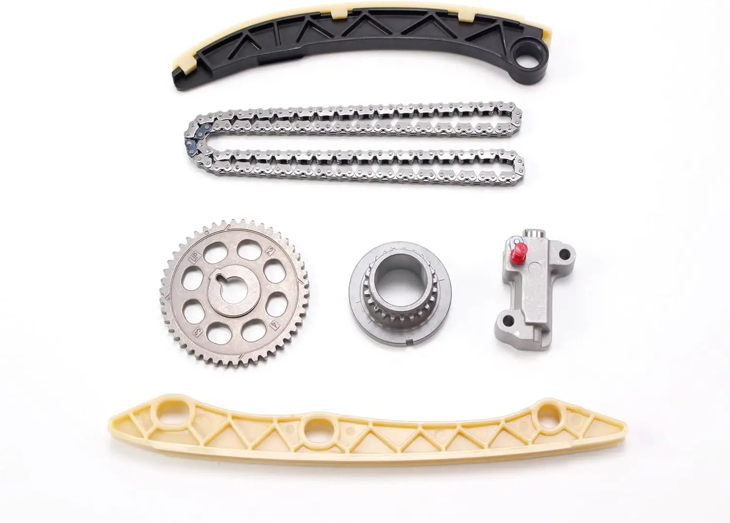 6pc/set Timing Chain Kit Guide Rail Tensioner Sprockets Engine For