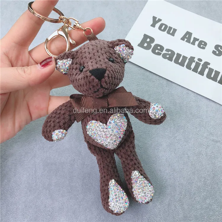 Wholesale Plush Teddy Bear Keychain 