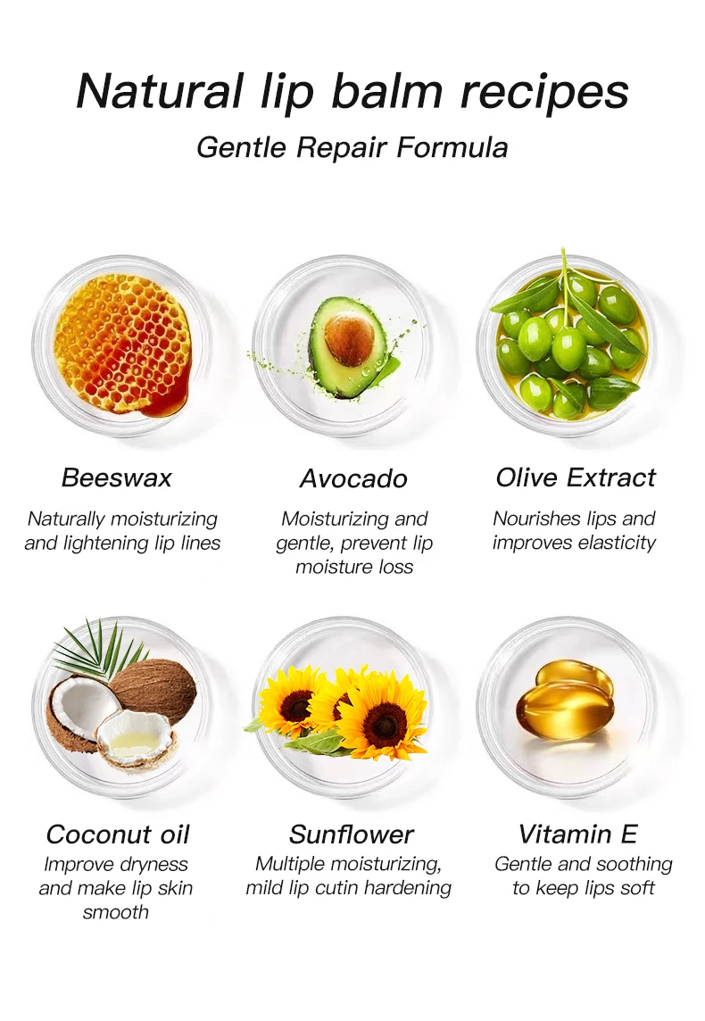 Oem Organic Vegan Chapstick Moisturizing Lip Cream Golden Silver