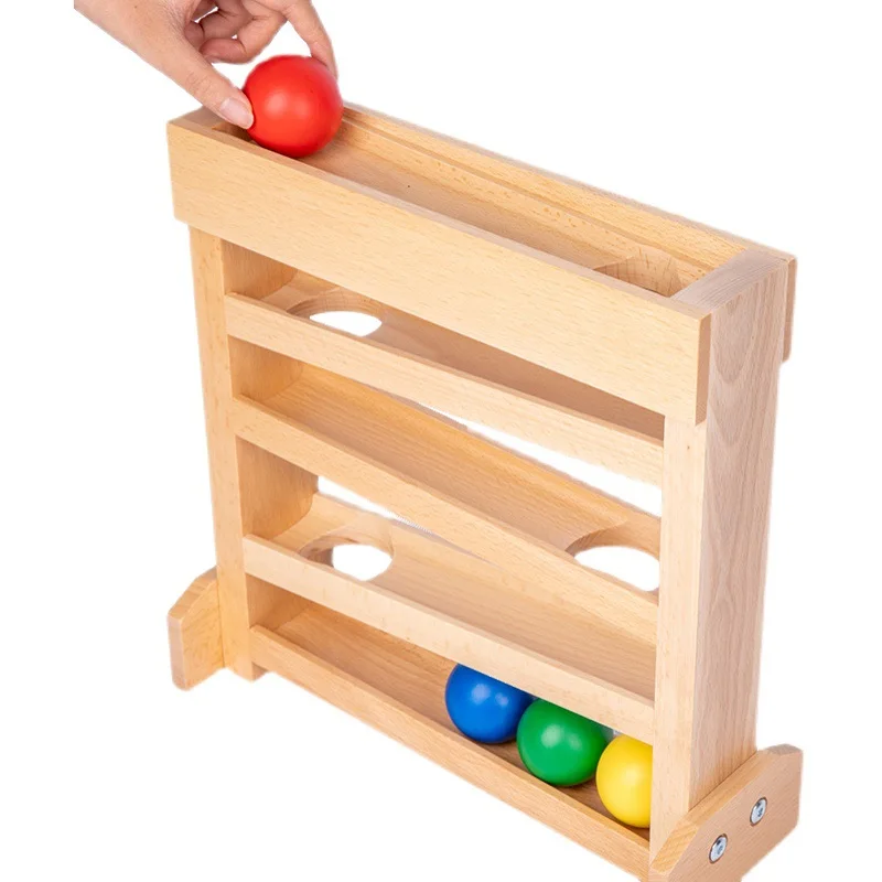 Montessori Teaching Aids Target Visual tracker Ball Pressing Table Early Education Toy Slider