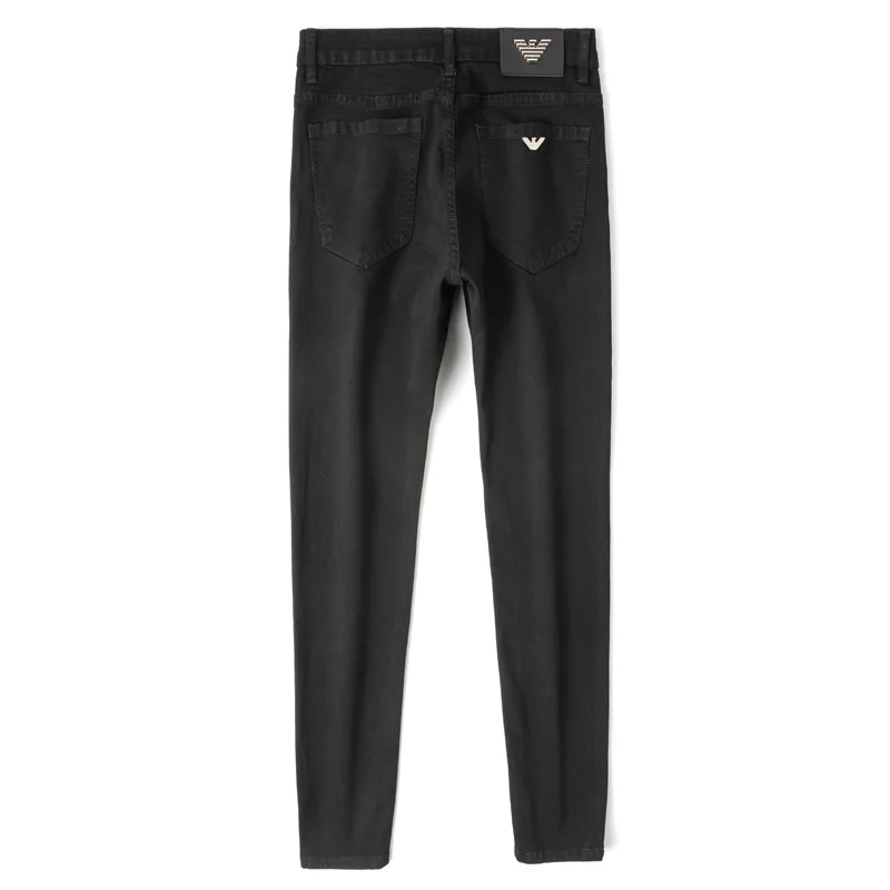 Wholesale Black Denim Men Jeans White LOGO Brand Jeans For Men Skinny Stretch Men Pants Trousers From m.alibaba.com