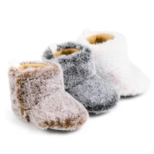 New Fashion Arrive Cotton Made Warm Winter Wearing Baby Boots Shoes For Babies Crib Shoes