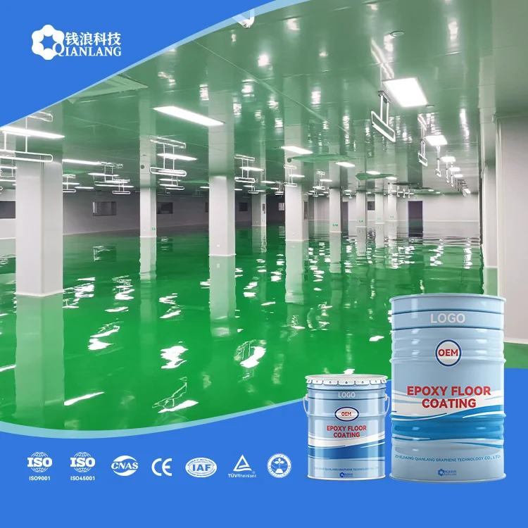 Top Quality Three-in-One Water-Based Epoxy Resin Floor Paint Wear-Resistant Cement Surface Liquid Coating for Concrete Floors
