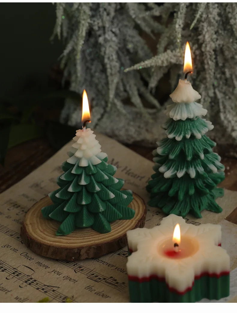 Christmas Tree Scented Candles Wholesale Pine Candle Gift Box Creative ...