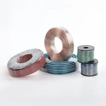 Oxygen Free Copper (OFC) Clear Speaker Wire Fro Car Audio Hone HiFi