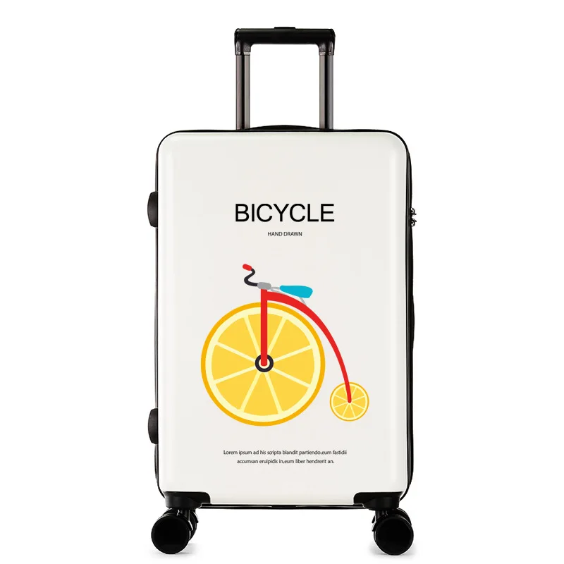 Diy uv printed trolley cartoon cabin travel luggage