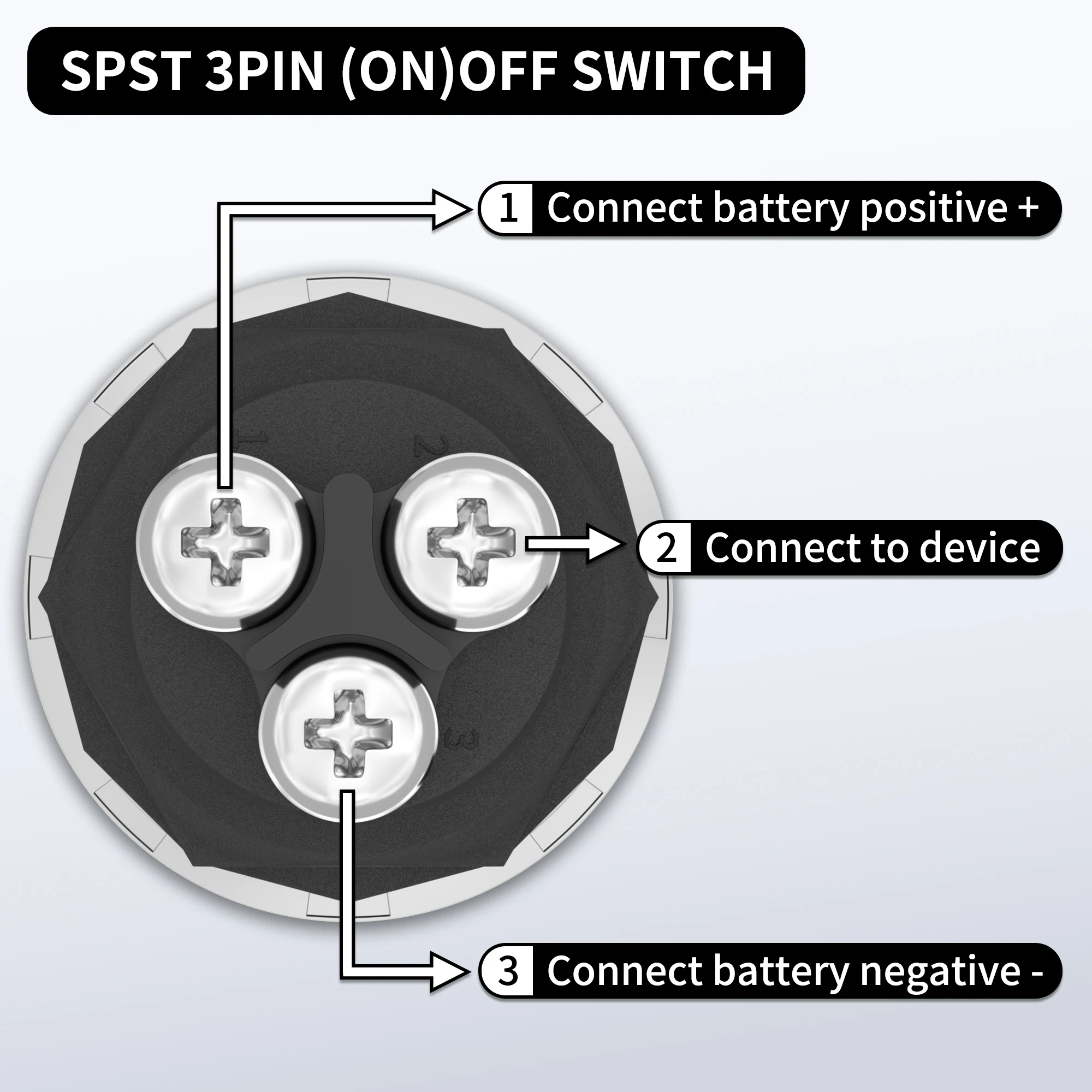 Auto motor startknop - 22mm - SPST NO - Rood - 12V