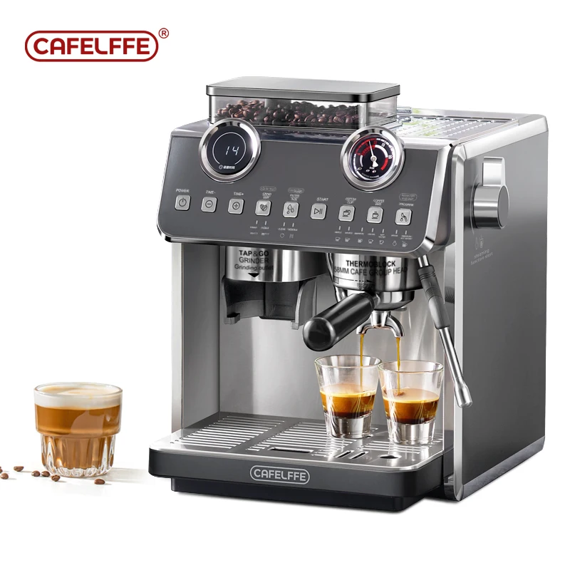 Cafelffe 58mm Semi-Automatic Espresso Coffee Machine with Grinder