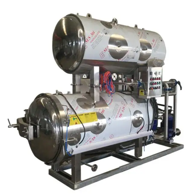 Industrial Automatic Water Spray Retort Machine Food Autoclave