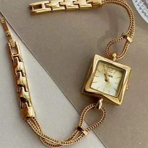 High End Square Women's Watch Fashionable Waterproof Commuter With Quartz Movement for Bracelet Watch Women