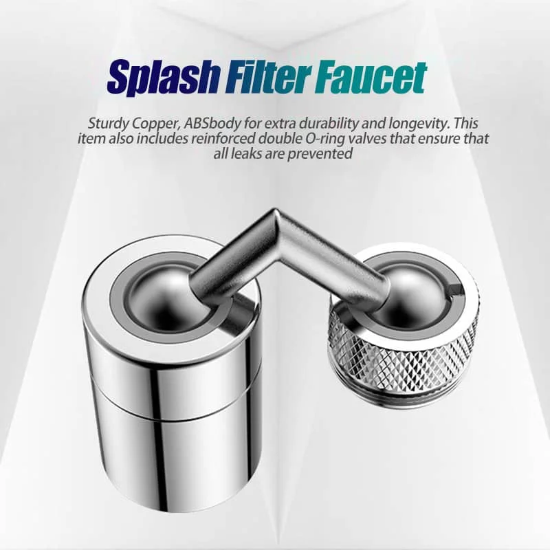 LOW MOQ Rotate Water Outlet Faucet 720 Degrees Universal Splash Filter Faucet