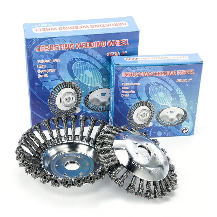 Набор щеток из витой стальной проволоки и кружек, 9 шт., с латунным покрытием, Набор щеток для чашек, 1/4 дюйма, набор железная проволока с хвостовиком