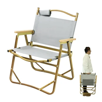 Tianye Custom Outdoor Wood Grain Metal Frame Folding Wholesale Beach Camp Chair Foldable
