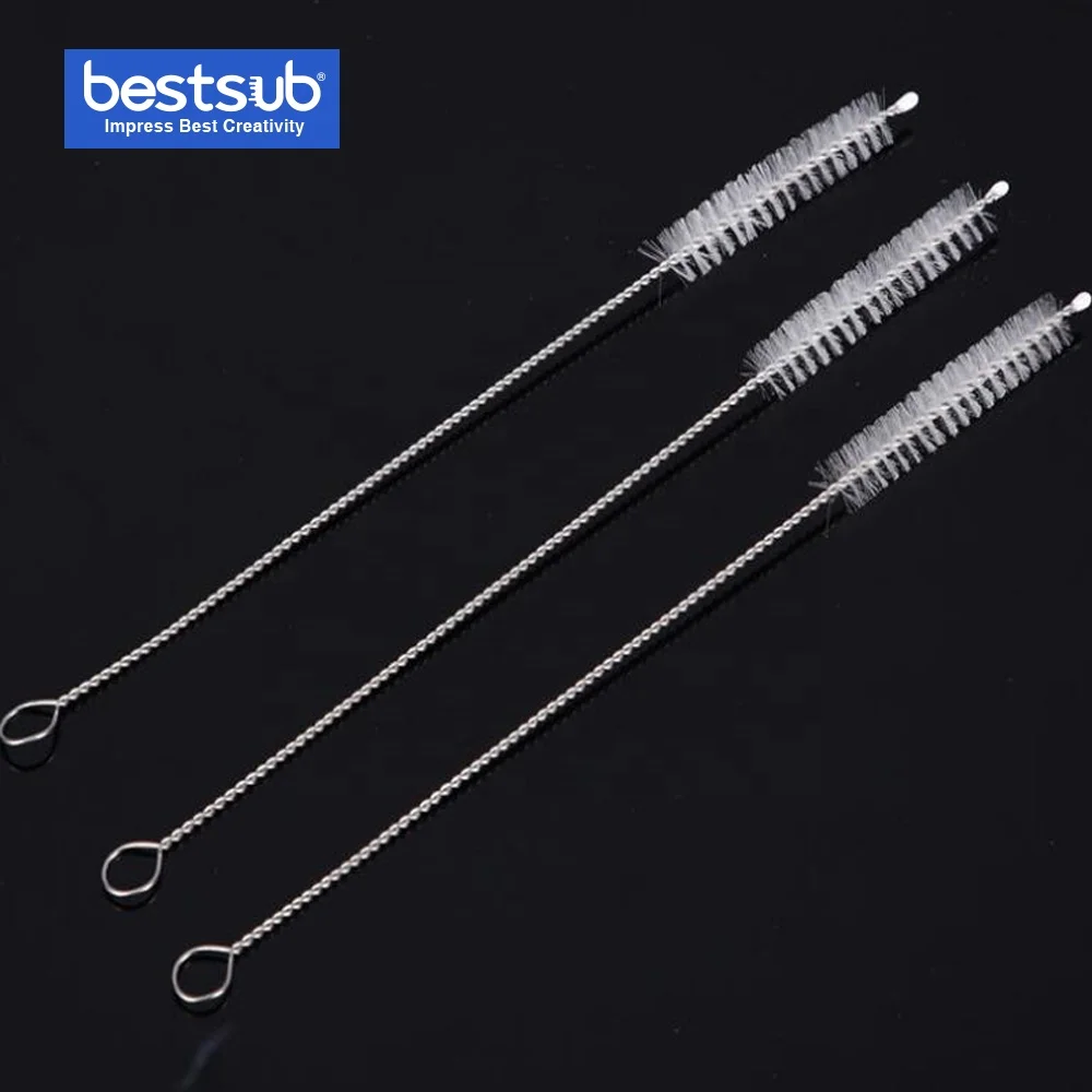 20 Pcs Straw Brush Bendable Cleaning Detergent Stainless Cleaner Steel  Straws