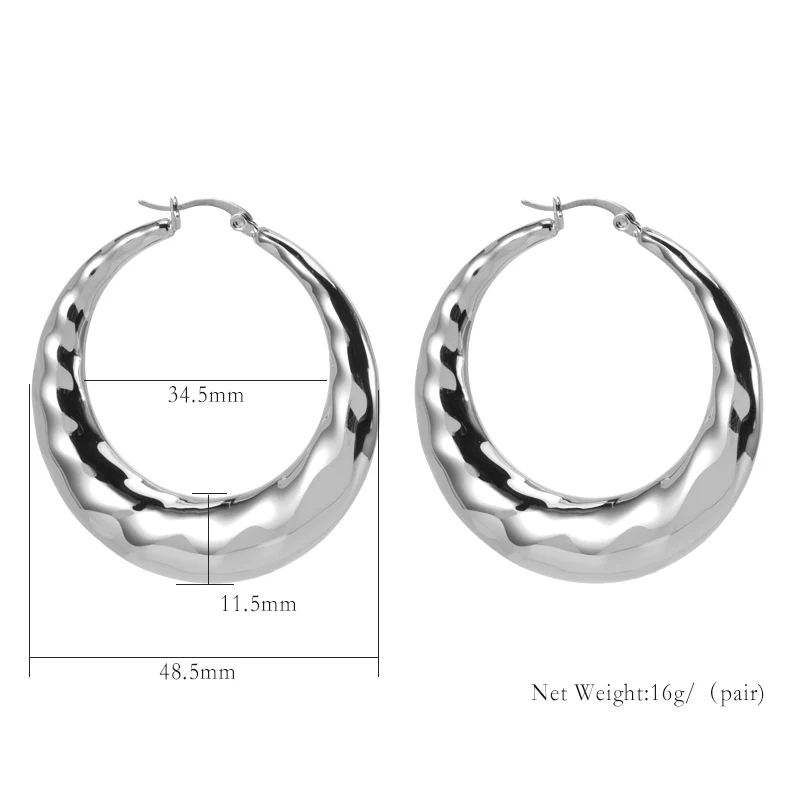 Fashion 18k Gold Plated Stainless Steel Jewelry Statement Hollow Out