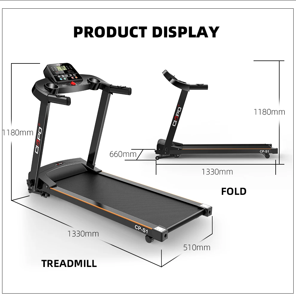 CIAPO Hot Sale Electric Incline Treadmill Cheap Folding Running