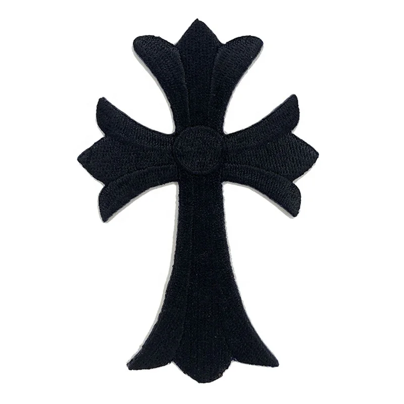 10 Pcs Black Cross Mixed Colors Embroidered Patches-Shop Now