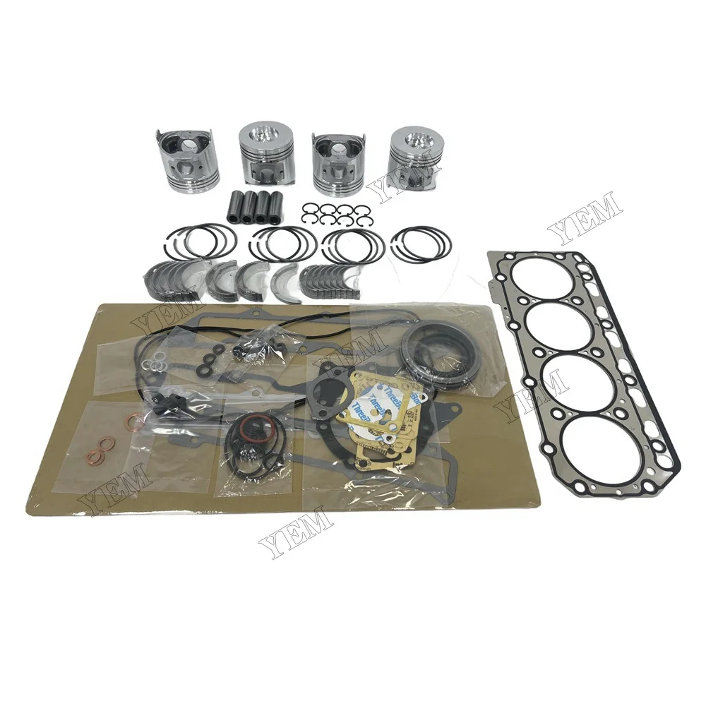 4TNE86 Overhaul Re-ring Kit For Yanmar Engine Kit Gasket Piston Set